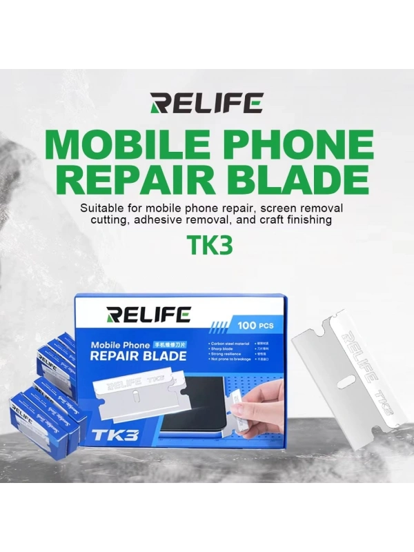 Relife TK3 Cep Telefonu Ekran Sökme / Yapıştırıcı Sökme Bıçak 100lü