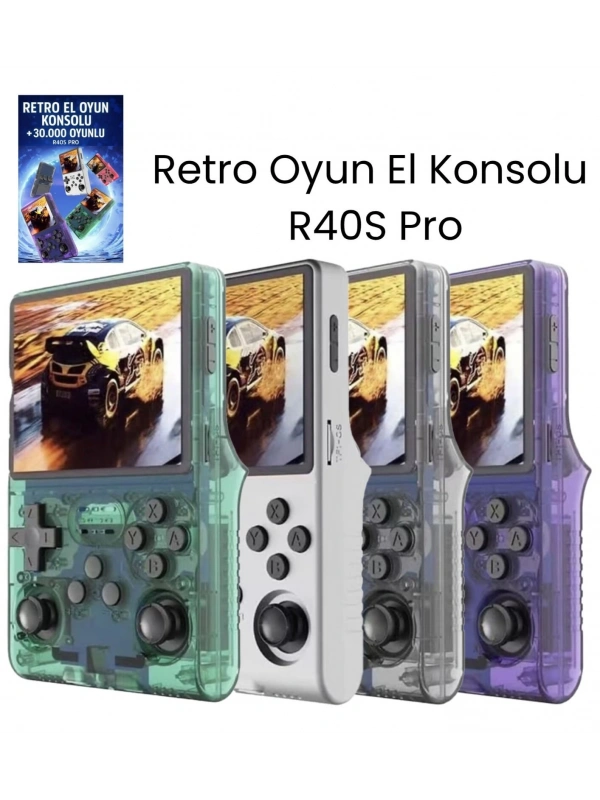 Retro R40S Pro El Oyun Konsolu – 30.000 Oyun