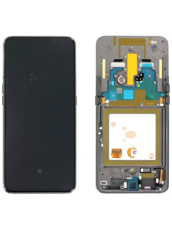 Samsung Galaxy A80 SM-A805 Lcd Ekran Dokunmatik Orijinal Çıtalı Servis Siyah
