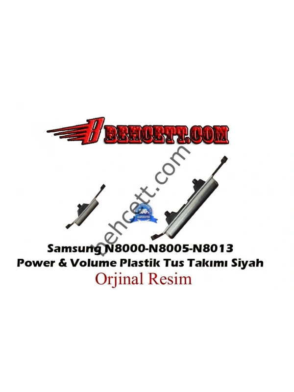 Samsung Galaxy Note GT-N8000 N8005 N8010 Power + Volume On Off Plastik Tuşu Siyah