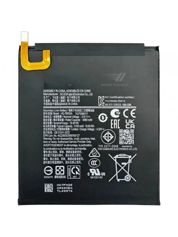 Samsung Galaxy Tab A11 SM-X130 Batarya Pil