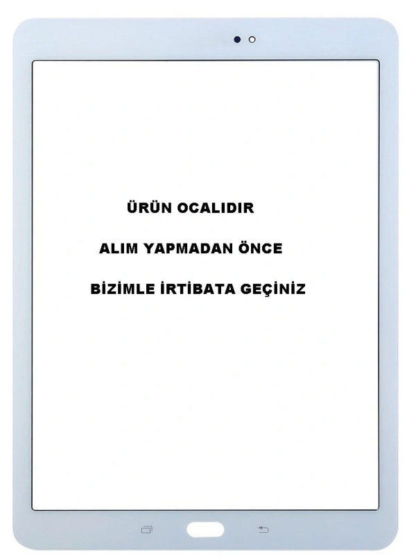 Samsung Galaxy Tab S2 9.7 SM-T810 T813 T817 T818  Dokunmatik Lens Beyaz