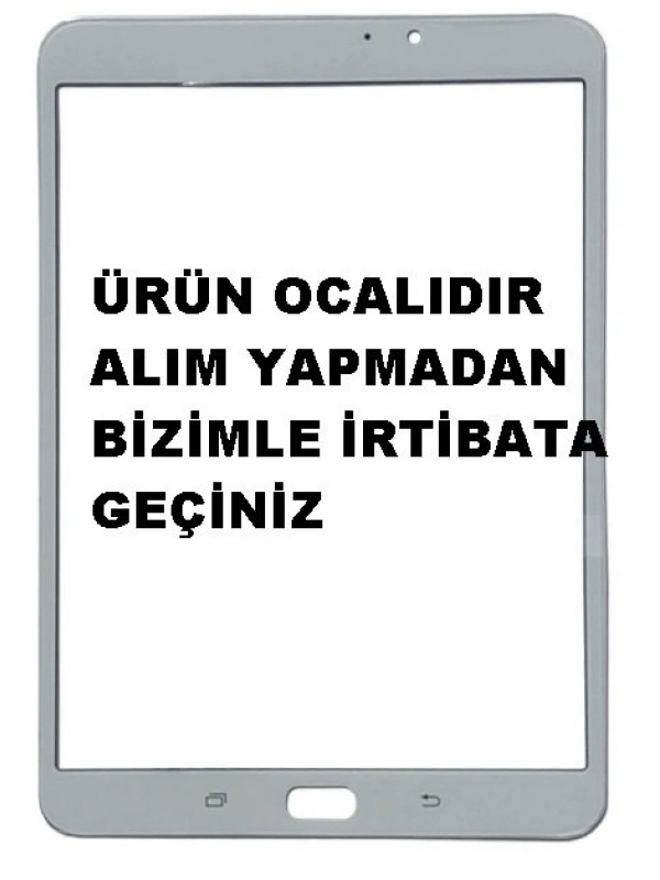 Samsung Galaxy Tab S2 T710 Dokunmatik Lens Beyaz