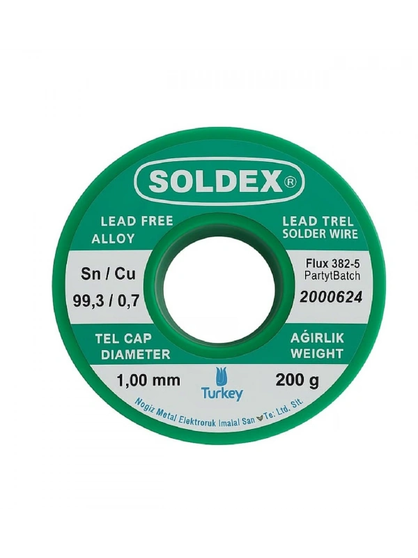 Soldex 1.0 Mm 200 Gr Kurşunsuz Lehim Teli