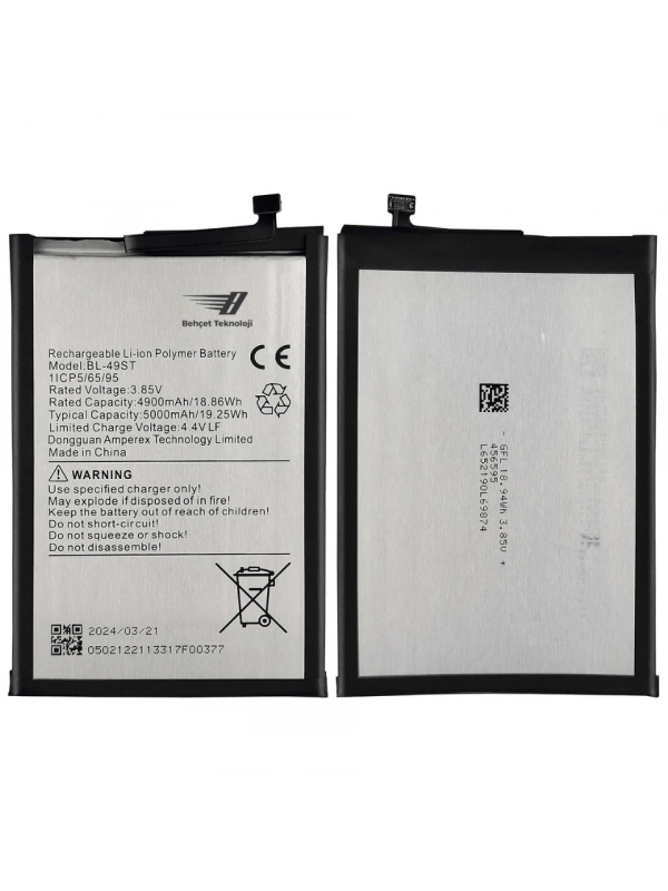 Tecno Spark 10 4G Batarya Pil