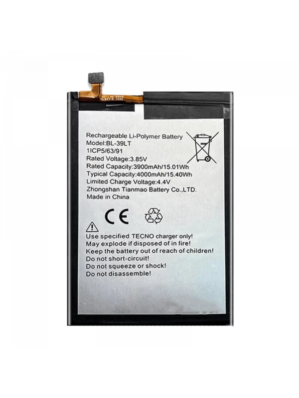 Tecno Spark 4 Lite Batarya Pil