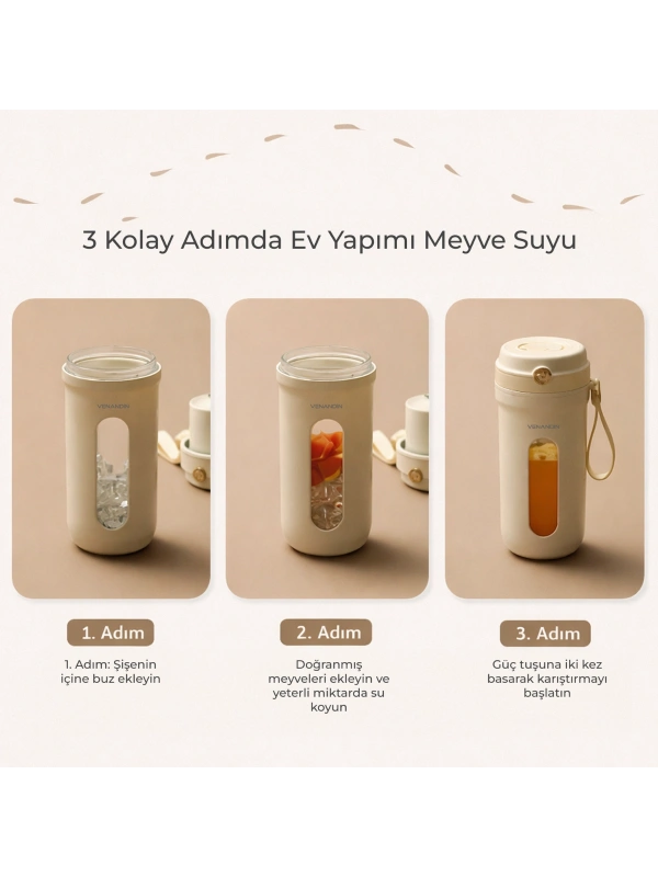 VENANDİN BLBDC-001 Blendic Taşınabilir Şarjlı Blender