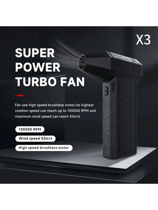 Violent X3 Mini Güçlü Turbo Fan