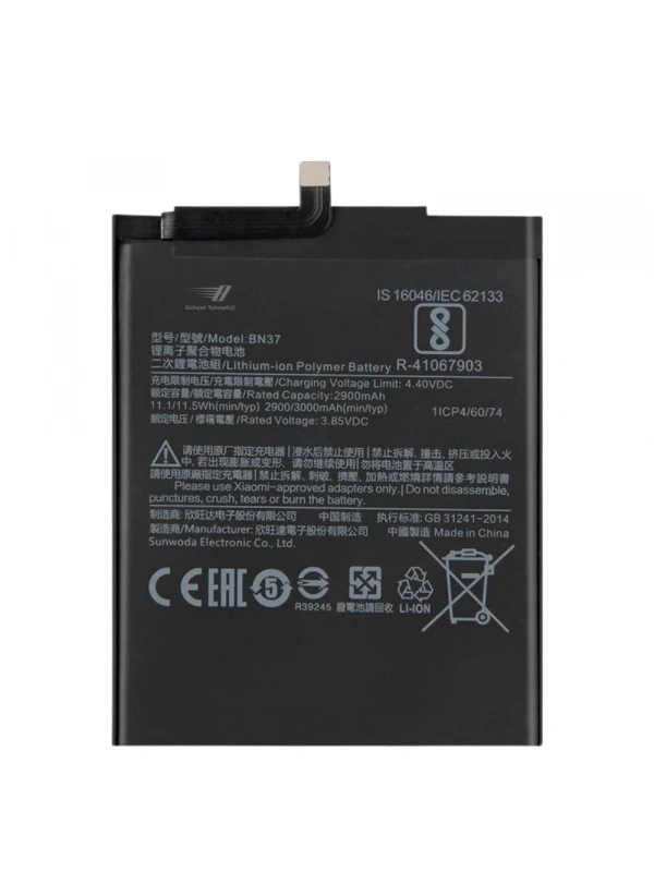 Xiaomi Redmi 6 Batarya Pil