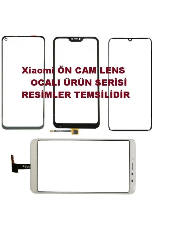 Xiaomi Redmi 8A Ocalı Ön Cam Lens Beyaz