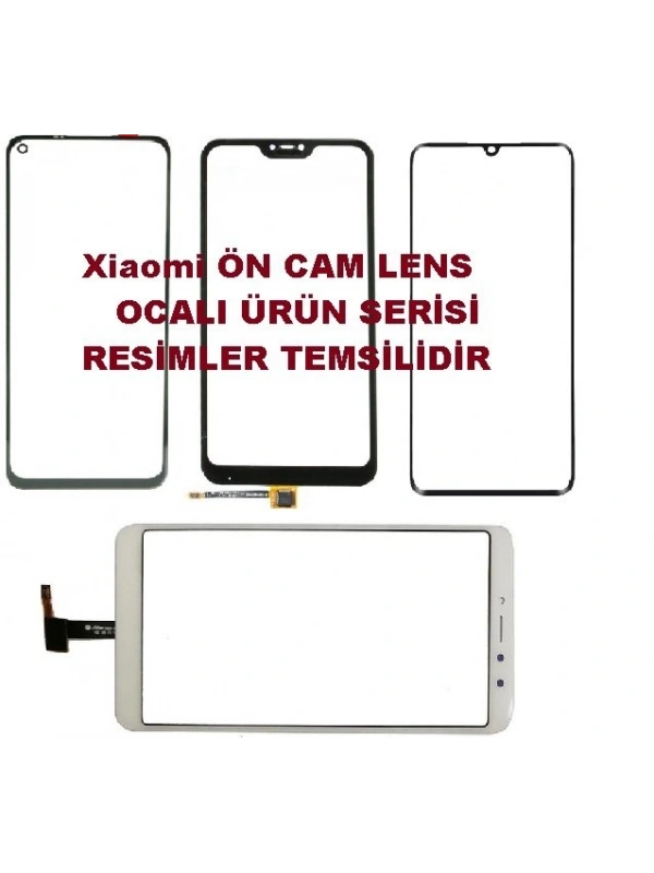 Xiaomi Redmi 8A Pro Ocalı Ön Cam Lens Siyah