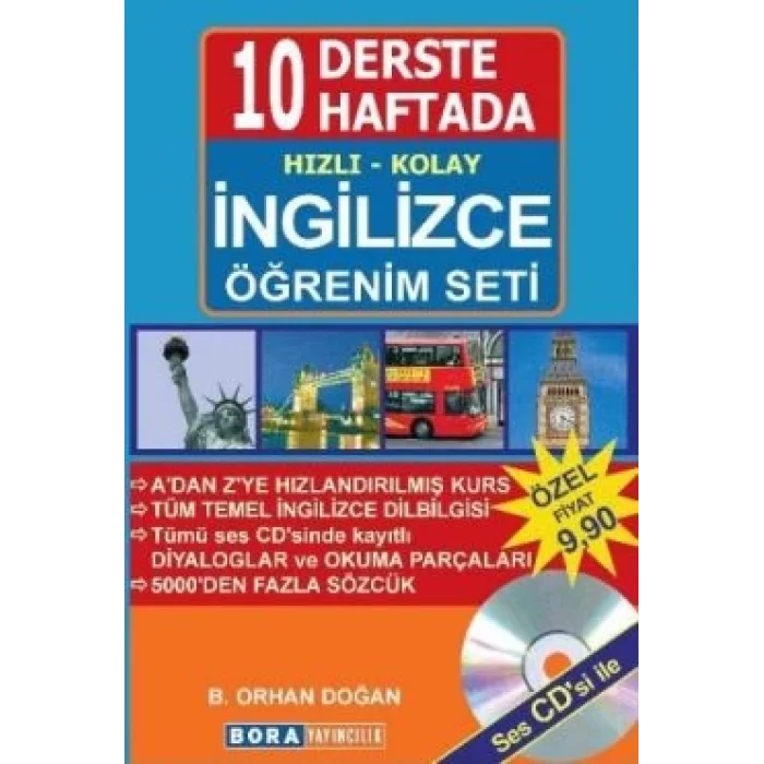 10 Derste 10 Haftada Hızlı - Kolay İngilizce Öğrenim Seti