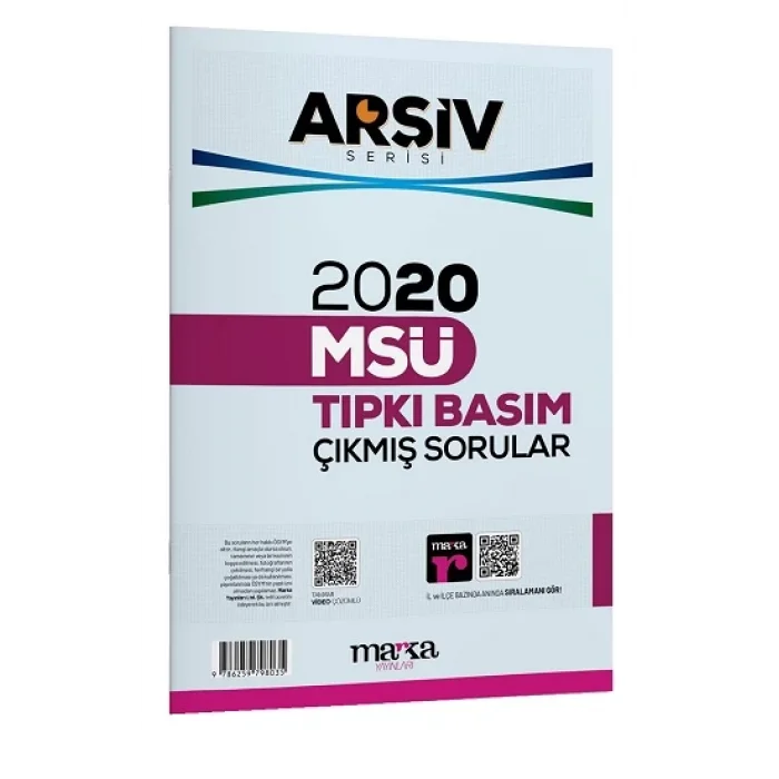 2020 MSÜ ARŞİV SERİSİ Tıpkı Basım Çıkmış Sorular Tamamı Video Çözüm