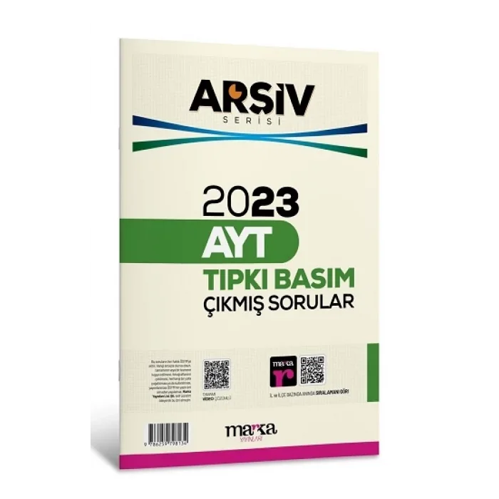2023 AYT ARŞİV SERİSİ Tıpkı Basım Çıkmış Sorular Tamamı Video Çözümlü