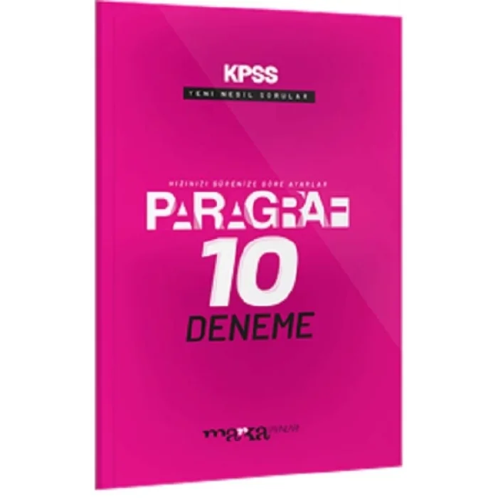 2025 KPSS-DGS-ALES Paragraf Yeni Nesil 10 Deneme