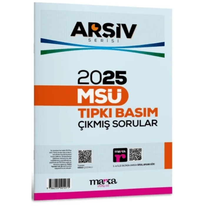 2025 MSÜ Çıkmış Sorular Tıpkı Basım Çözümlü Arşiv