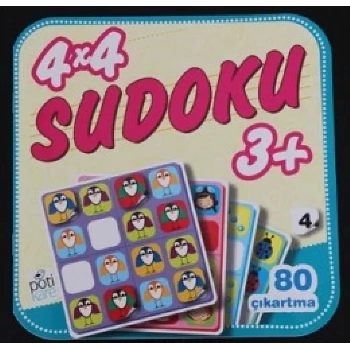 4 x 4 Sudoku – 4 (3 Yaş +)