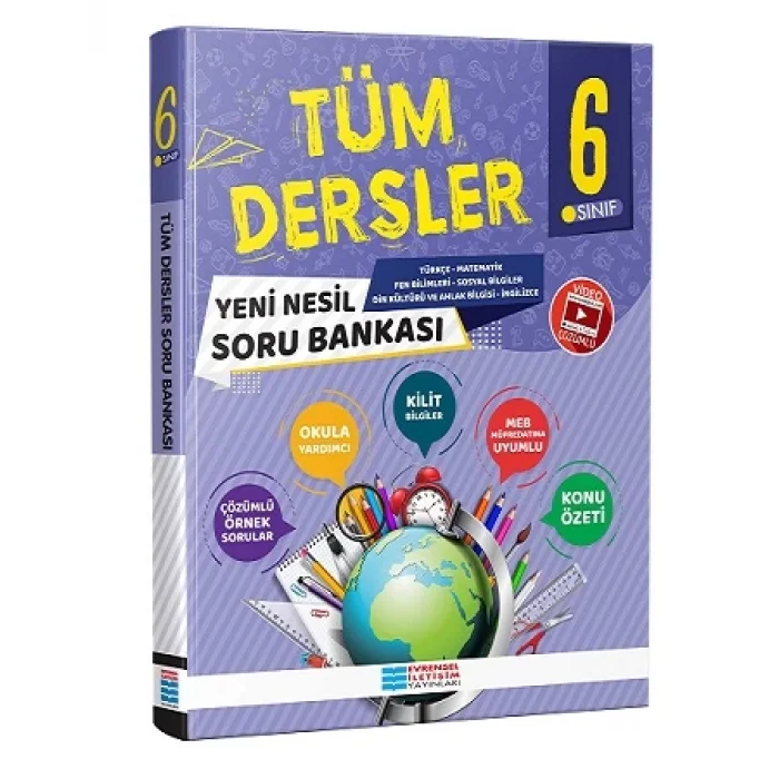 6. Sınıf Tüm Dersler Video Çözümlü Soru Bankası