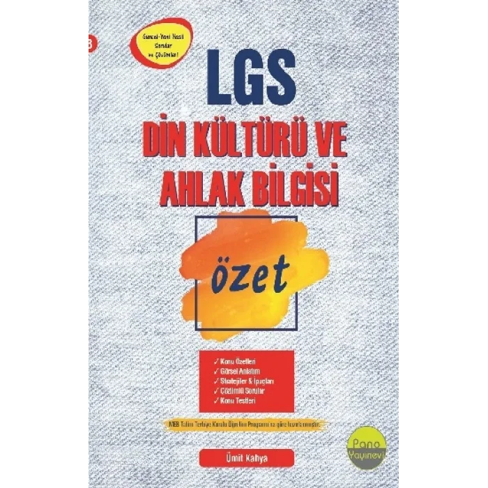 8.Sınıf LGS Din Kültürü ve Ahlak Bilgisi Özet Liselere Hazırlık