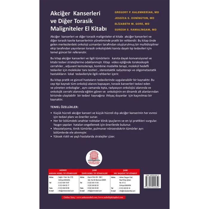 Akciğer Kanseri ve Diğer Torasik Maligniteler El Kitabı