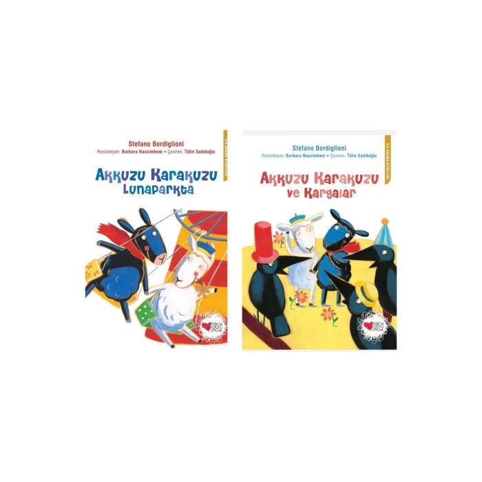 Akkuzu Karakuzu Lunaparkta + Akkuzu Karakuzu Ve Kargalar- 2 Kitap Set - Iş Bankası Özel Set