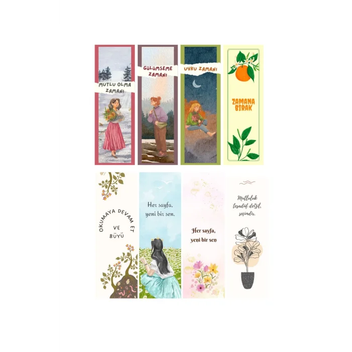 Arkadaşlık  8li Ayraç Seti 04- Arkadaşlık  Hediyelik Kitap Ayracı 8 adet!