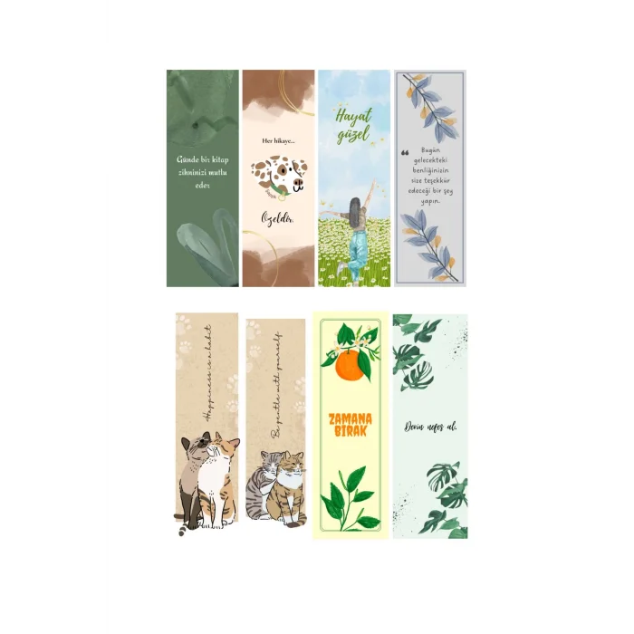 Arkadaşlık  8li Ayraç Seti 05- Arkadaşlık  Hediyelik Kitap Ayracı 8 adet!