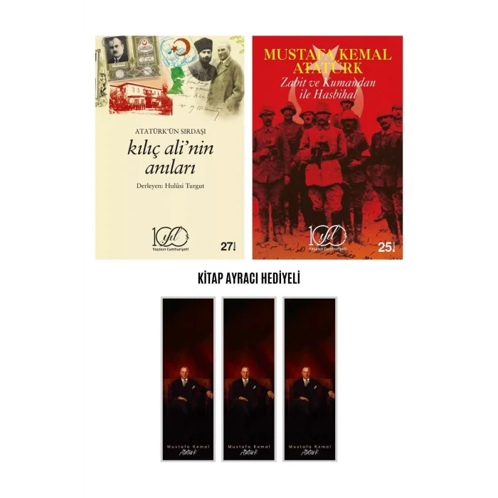 Atatürkün Sırdaşı Kılıç Alinin Anıları - Zabit Ve Kumandan - Kitap Ayracı Hediyeli Atatürk Set