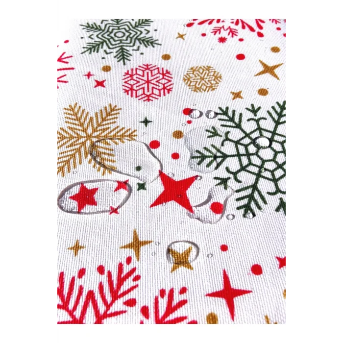 Ayarlanabilir Kitap Kılıfı - Kar Desenli Beyaz Kitap Koruyucu Kılıf - Su Geçirmez Yıkanabilir Kumaş