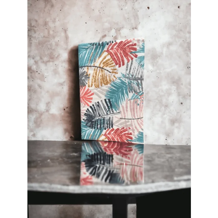 Ayarlanabilir Kitap Kılıfı - Yaprak Desenli - Su Geçirmez Kitap Kılıfı