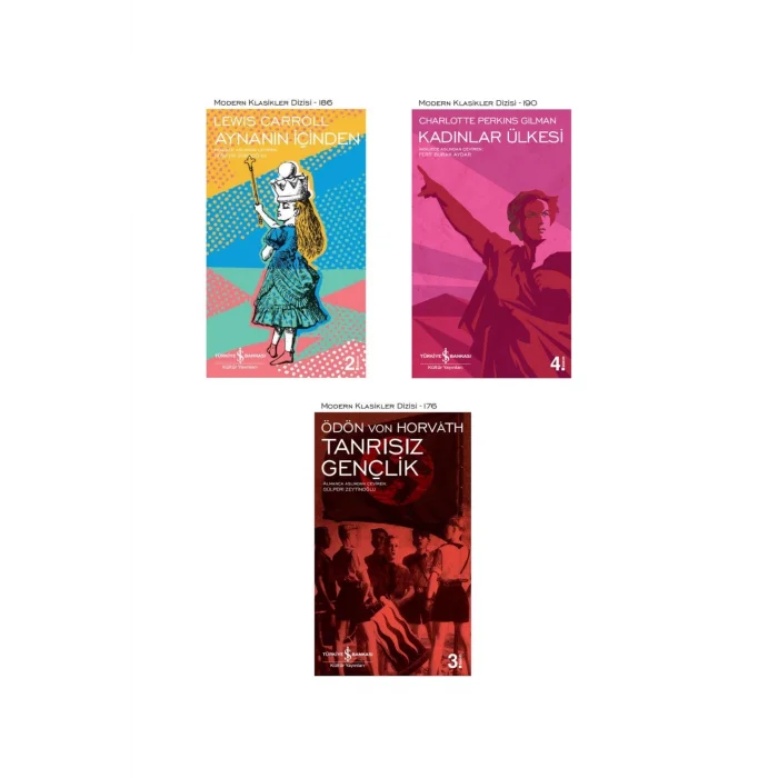 Aynanın Içinden + Kadınlar Ülkesi + Tanrısız Gençlik- 3 Kitap Set - Iş Bankası Özel Set Aynanın Için