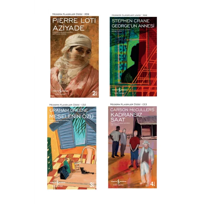 Aziyade + Georgeun Annesi + Meselenin Özü + Kadransız Saat- 4 Kitap Set - Iş Bankası Özel Set
