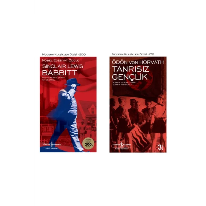 Babbitt + Tanrısız Gençlik- 2 Kitap Set - Iş Bankası Özel Set Babbitt Kitabı