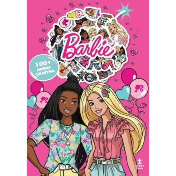 Barbie Boyama Kitabı Çıkartma Bombası 100 + Harika Çıkartma