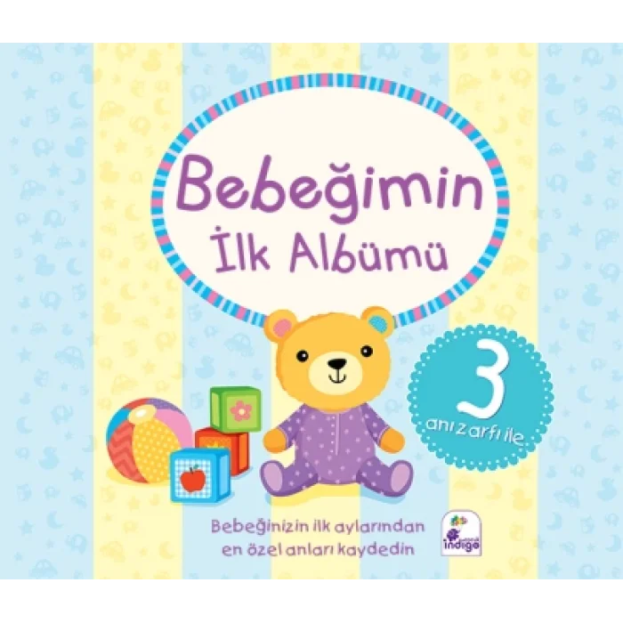 Bebeğimin İlk Albümü – (3 Anı Zarfı İle) (Ciltli)