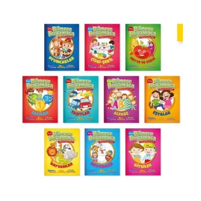 Bilmece Boyamaca (10 Kitap Takım)