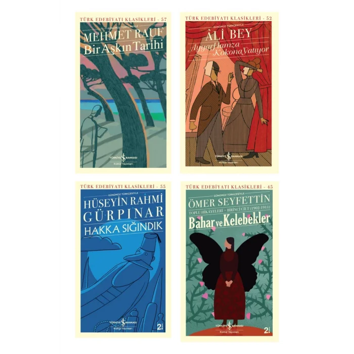Bir Aşkın Tarihi + Ayyar Hamza - Kokona Yatıyor + Hakka Sığındık + Bahar Ve Kelebekler- 4 Kitap Set