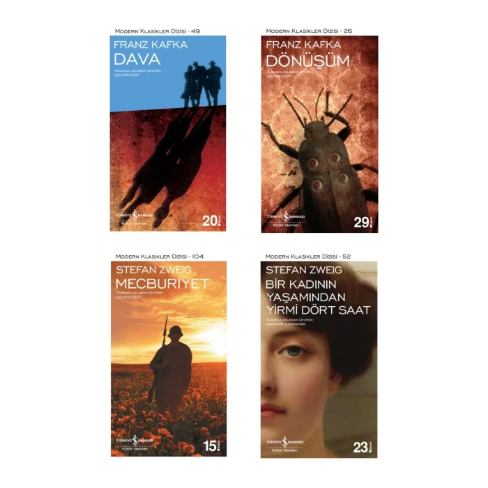 Bir Kadının Yaşamından Yirmi Dört Saat + Dava + Dönüşüm + Mecburiyet- 4 Kitap Set