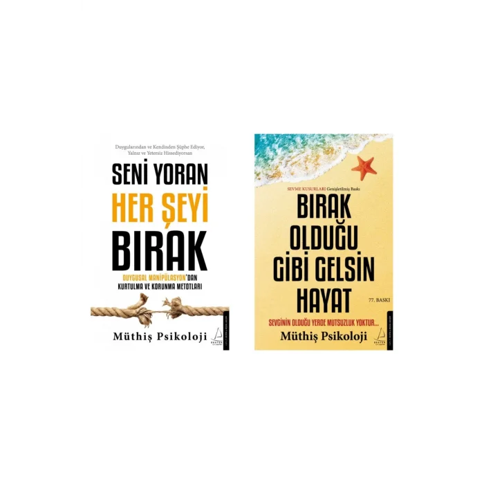 Bırak Olduğu Gibi Gelsin Hayat + Seni Yoran Her Şeyi Bırak- 2 Kitap Set - Iş Bankası Özel Set