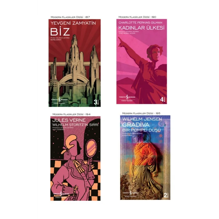 Biz + Kadınlar Ülkesi + Wilhelm Storitzin Sırrı + Gradiva – Bir Pompei Düşü- 4 Kitap Set