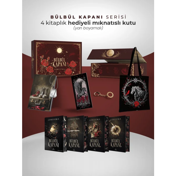 Bülbül Kapanı Serisi – Hediyeli Yan Boyamalı Mıknatıslı Kutu (Ciltli)