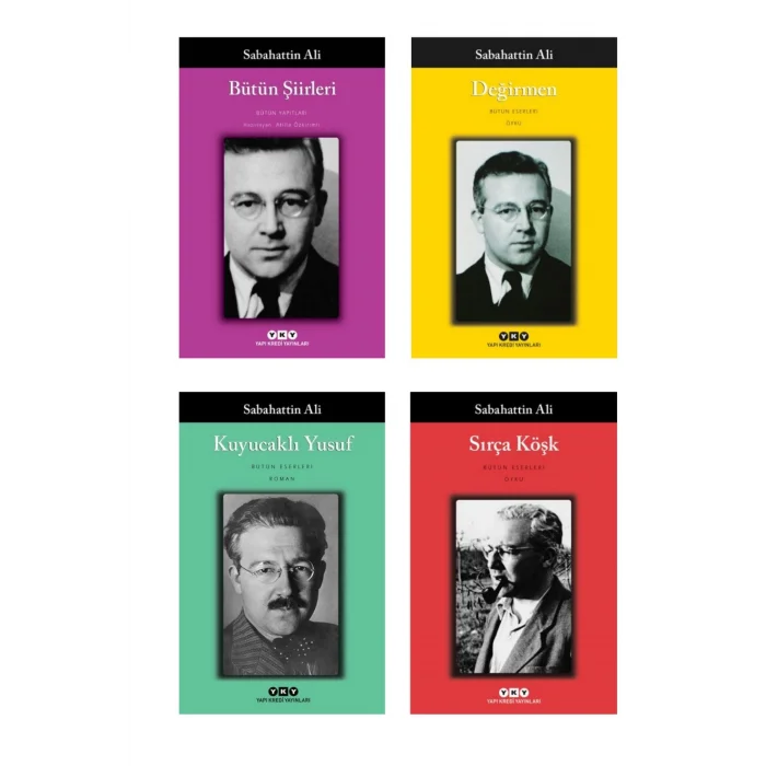 Bütün Şiirleri + Değirmen + Kuyucaklı Yusuf + Sırça Köşk- 4 Kitap Set - Iş Bankası Özel Set