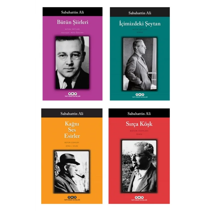 Bütün Şiirleri + Içimizdeki Şeytan + Kağnı Ses Esirler + Sırça Köşk- 4 Kitap Set