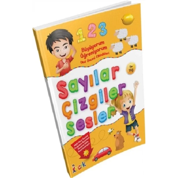 Büyüyorum Öğreniyorum Okul Öncesi Etkinlikleri Sayılar Çizgiler Sesler