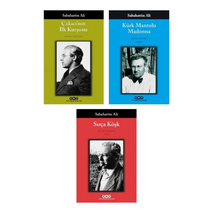 Çakıcının Ilk Kurşunu + Kürk Mantolu Madonna + Sırça Köşk- 3 Kitap Set - Iş Bankası Özel Set