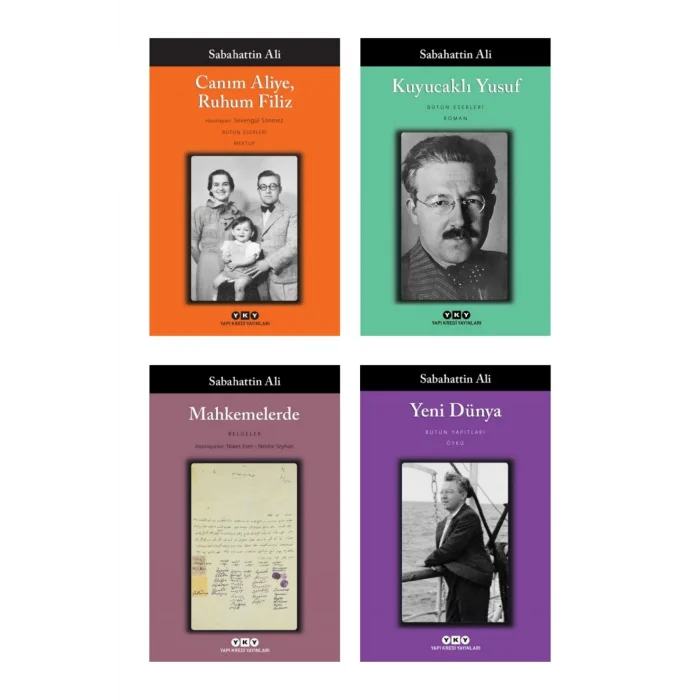 Canım Aliye Ruhum Filiz + Kuyucaklı Yusuf + Mahkemelerde (belgeler) + Yeni Dünya- 4 Kitap Set