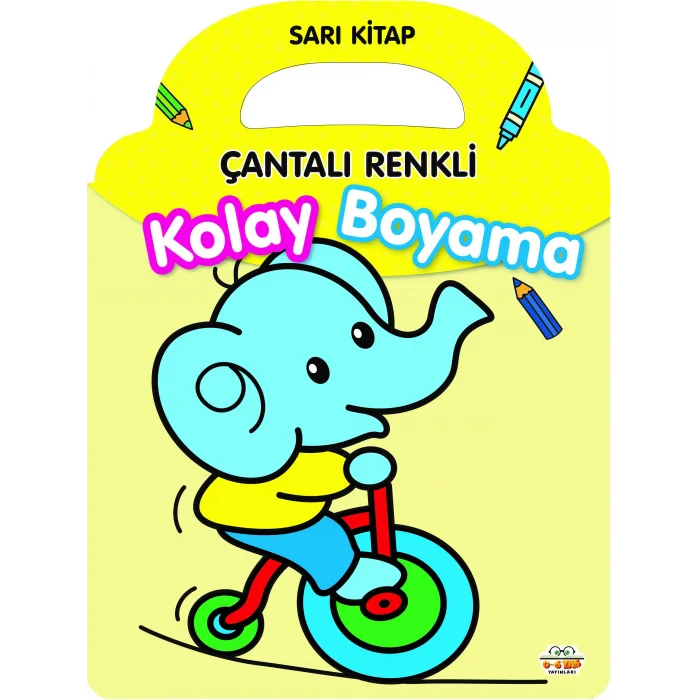 Çantalı Renkli Kolay Boyama - Sarı Kitap