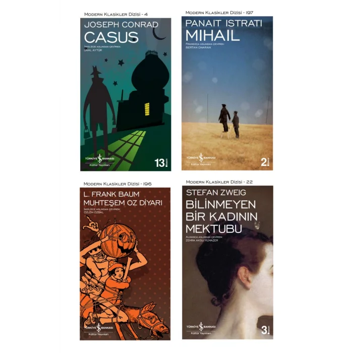 Casus + Mihail + Bilinmeyen Bir Kadının Mektubu + Bilinmeyen Bir Kadının Mektubu- 4 Kitap Set