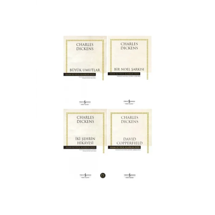 Charles Dickens 4 Kitap Set / Büyük Umutlar-bir Noel Şarkısı-ıki Şehrin Hikayesi - David Copperfield