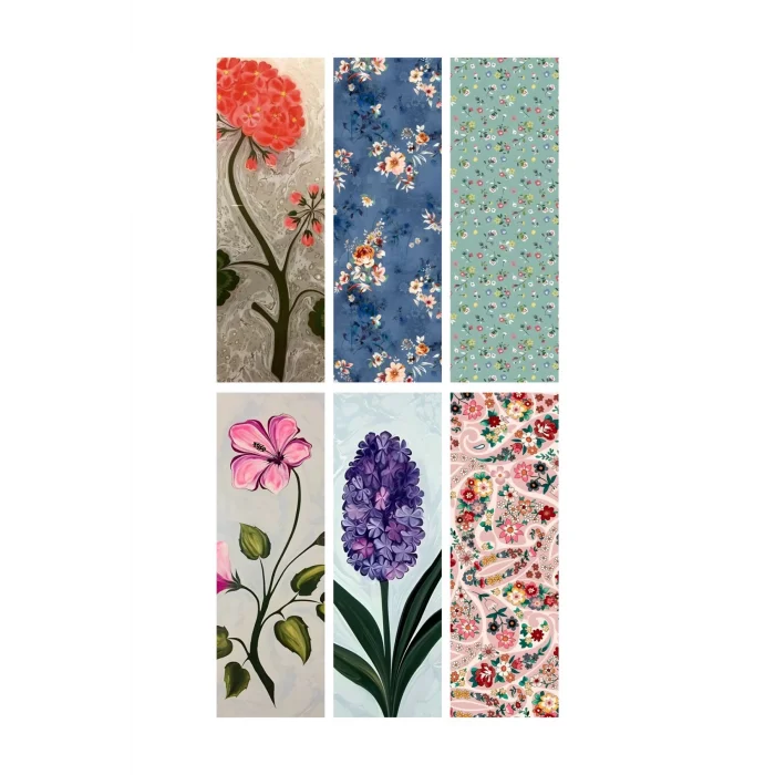 Çiçek Seti Kitap Ayraçları Ayraç 6lı set